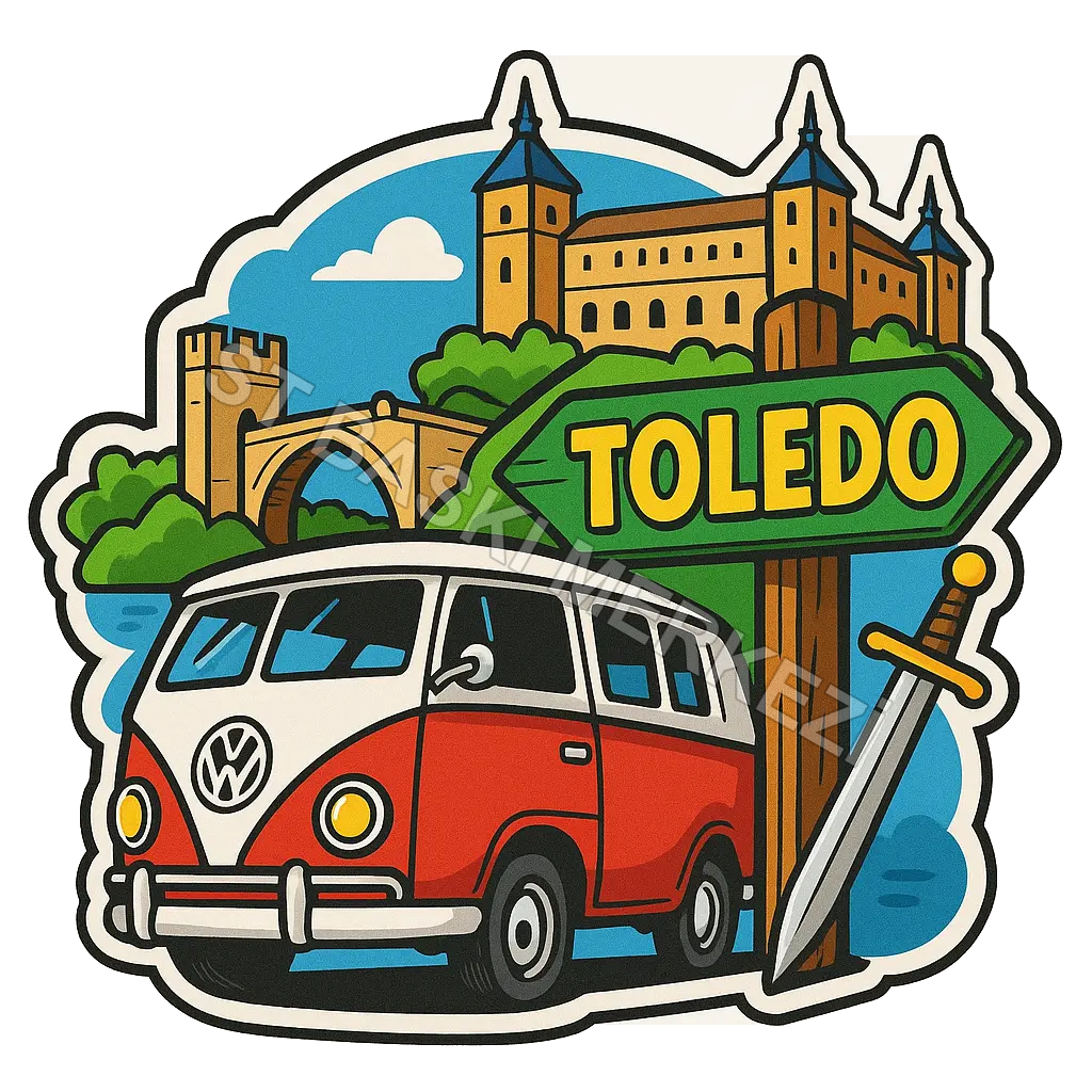 Toledo Ahşap Magnet – Toptan UV Baskılı Retro Hediyelik Magnet
