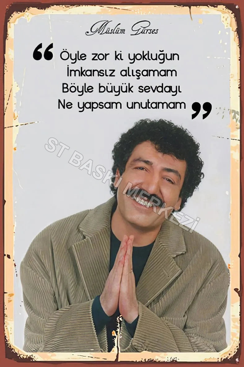 Müslüm Gürses Retro Poster No:181