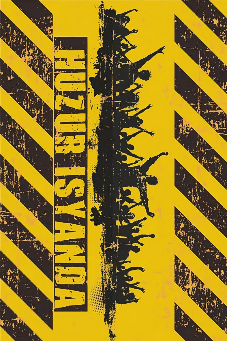 Huzur İsyanda Retro Ahşap Poster No:416