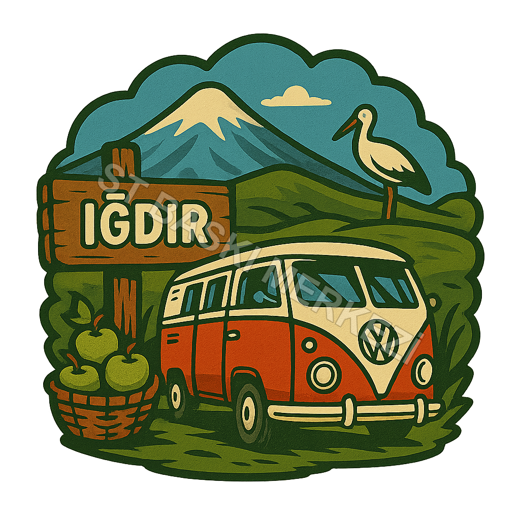 Iğdır Ahşap Magnet – Toptan UV Baskılı Retro Hediyelik Magnet