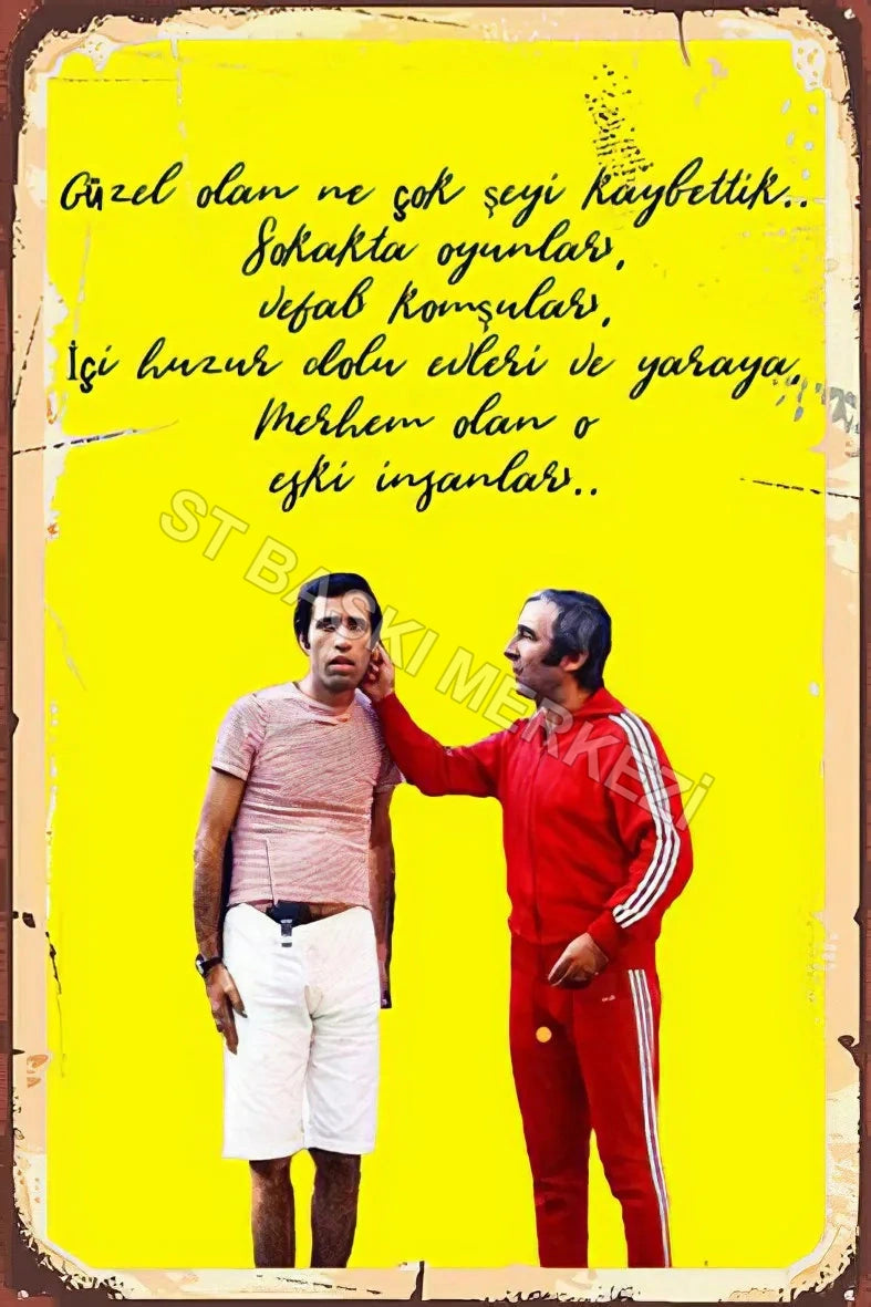Kemal sunal Retro Ahşap Poster No:101