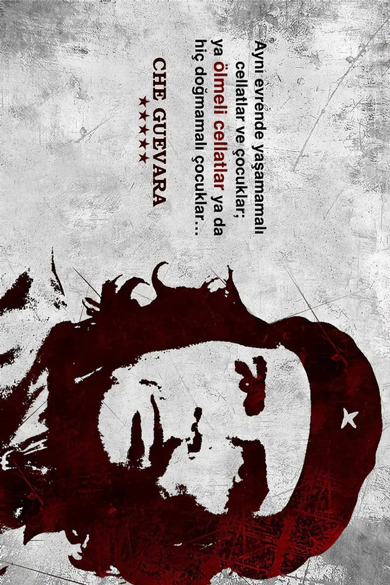 Che Guevera Retro Ahşap Poster No:451