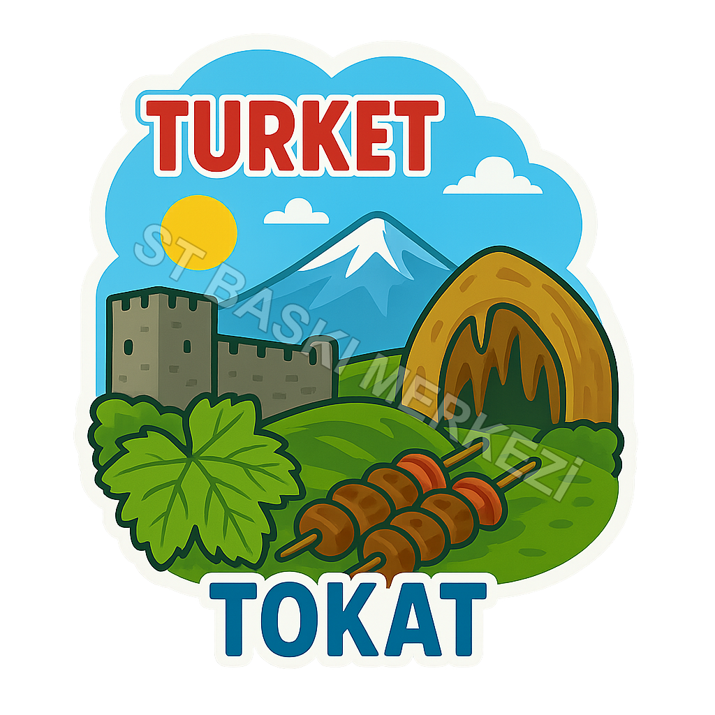 Tokat Ahşap Magnet – Toptan UV Baskılı Retro Hediyelik Magnet