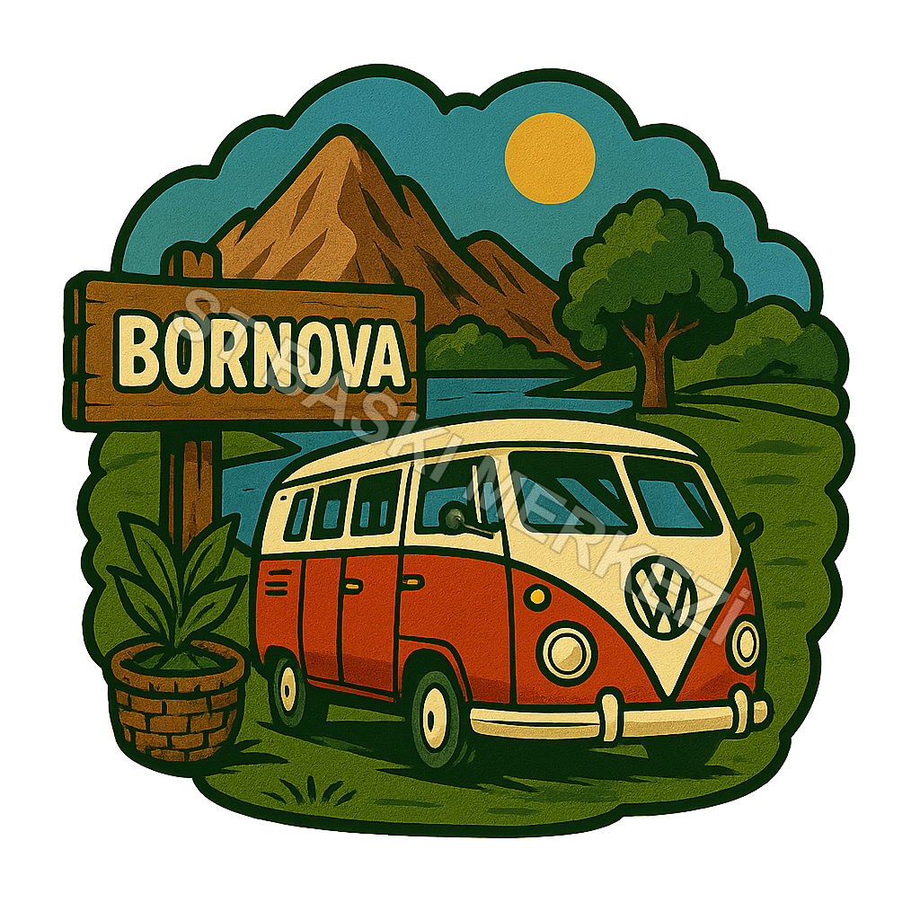 Bornova Ahşap Magnet – Toptan UV Baskılı Retro Hediyelik Magnet