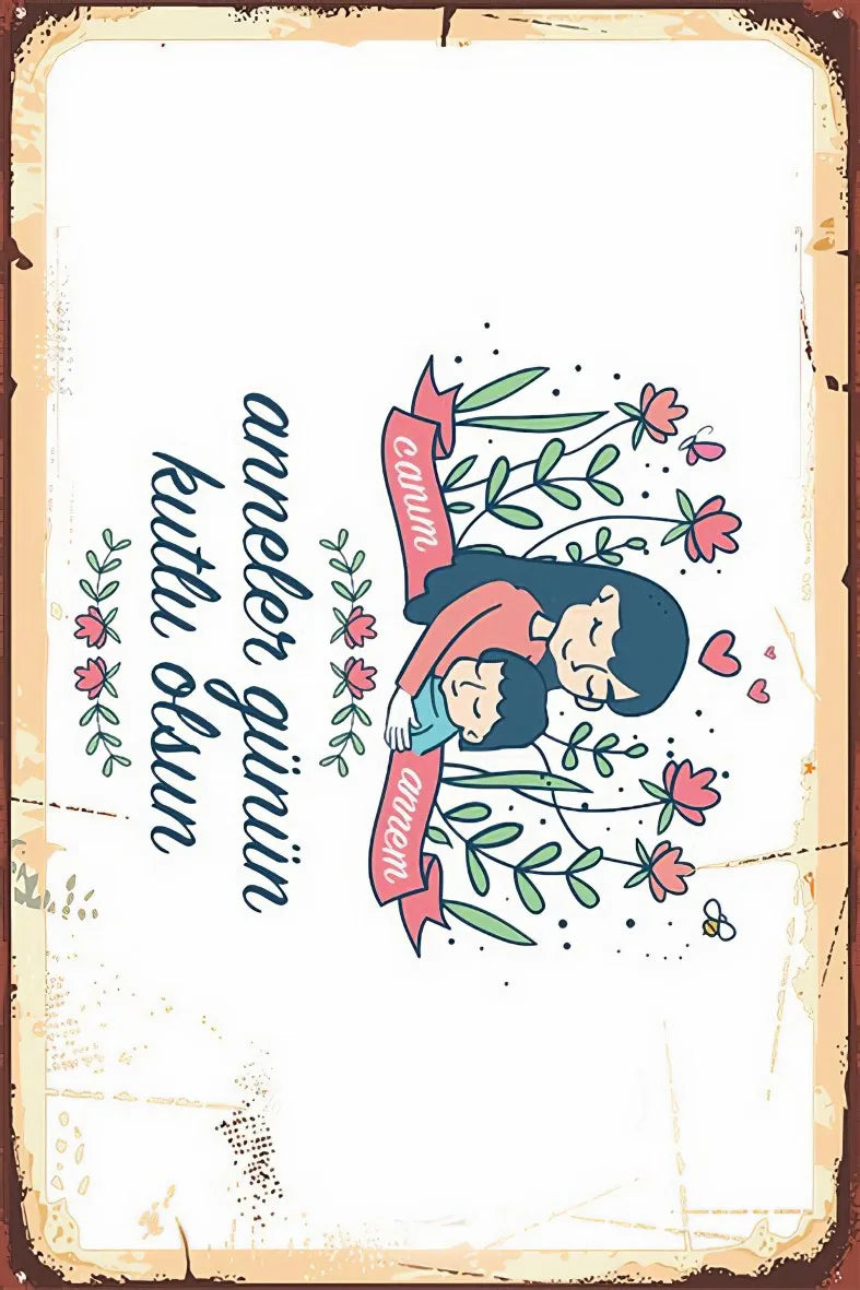 Anneler Günü Ahşap Poster No:342