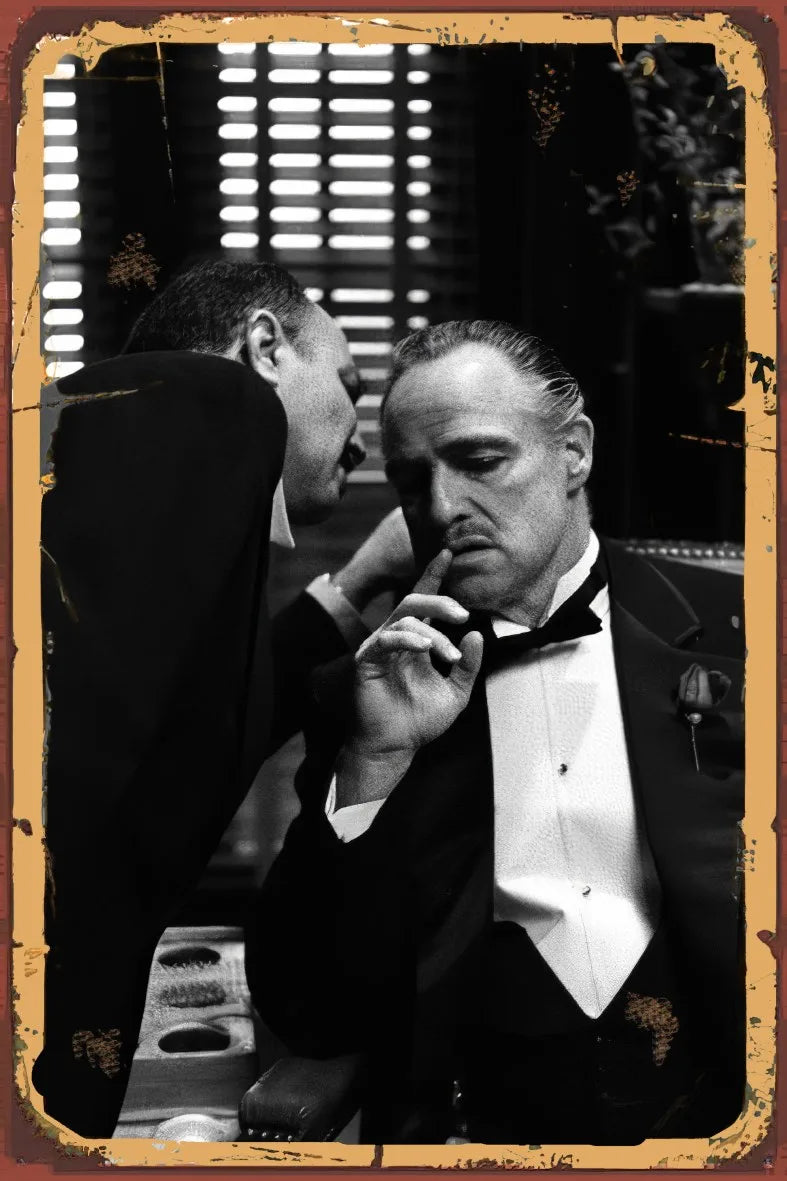 The Godfather Retro Ahşap Poster No:933