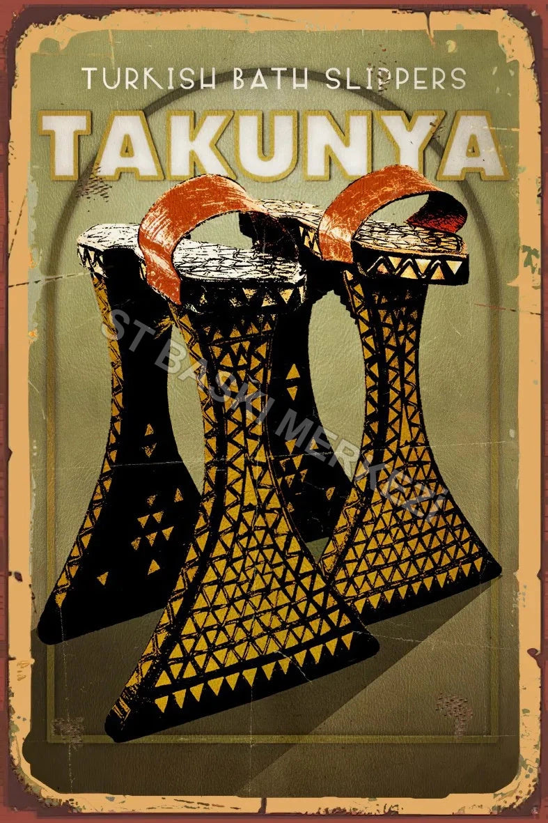 Takunya Retro Ahşap Poster No:729