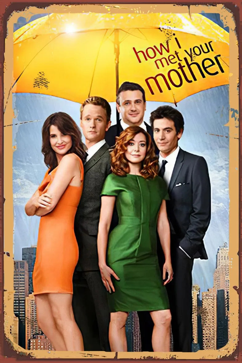How i Met Your Mother Retro Ahşap Poster No:853