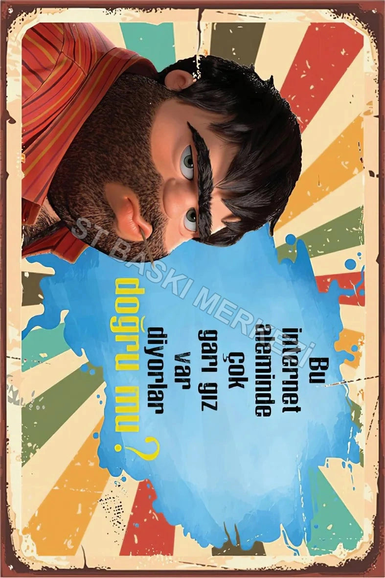Recep İvedik Retro Ahşap Poster No:371