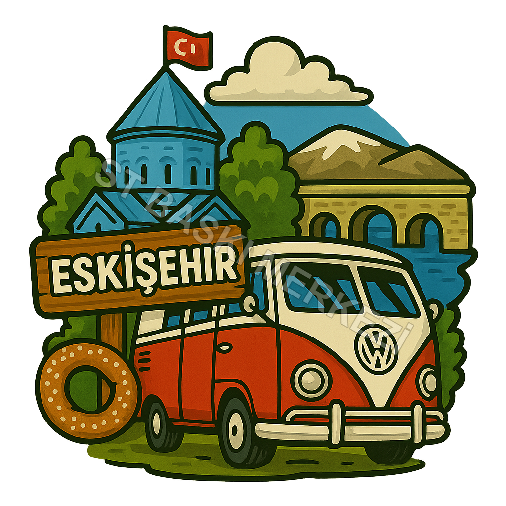 Eskişehir Ahşap Magnet – Toptan UV Baskılı Retro Hediyelik Magnet