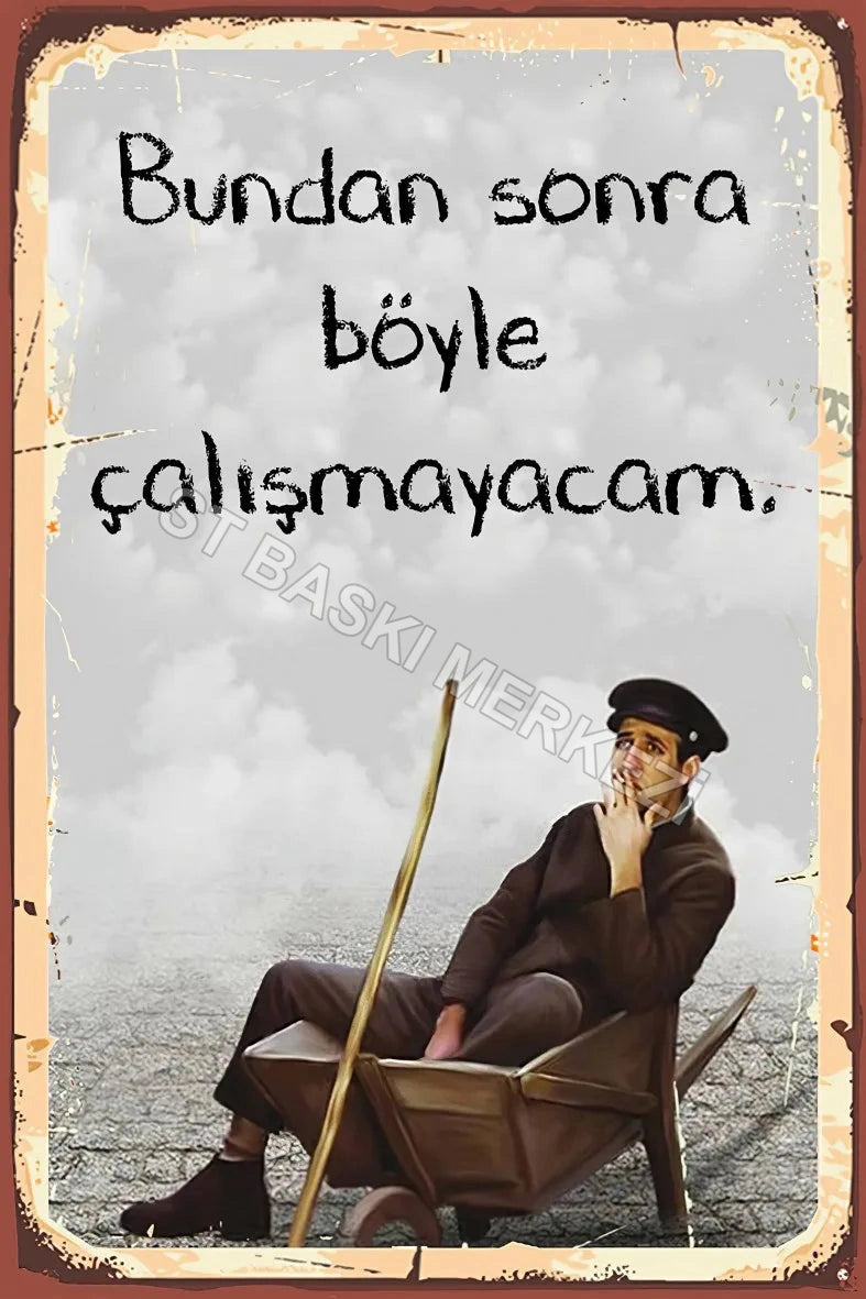 Kemal Sunal Retro Ahşap Poster No:435