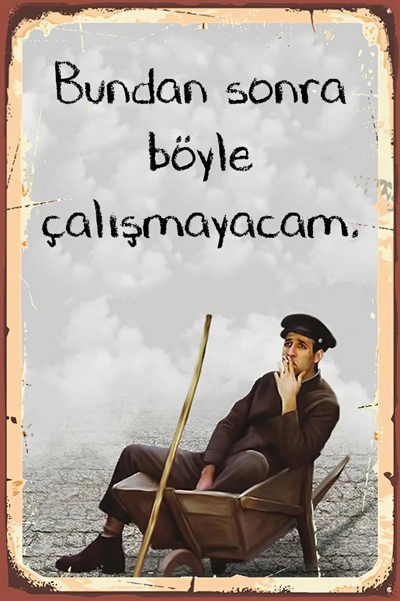 Kemal Sunal Retro Ahşap Poster No:435