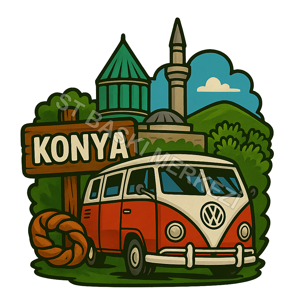 Konya Ahşap Magnet – Toptan UV Baskılı Retro Hediyelik Magnet