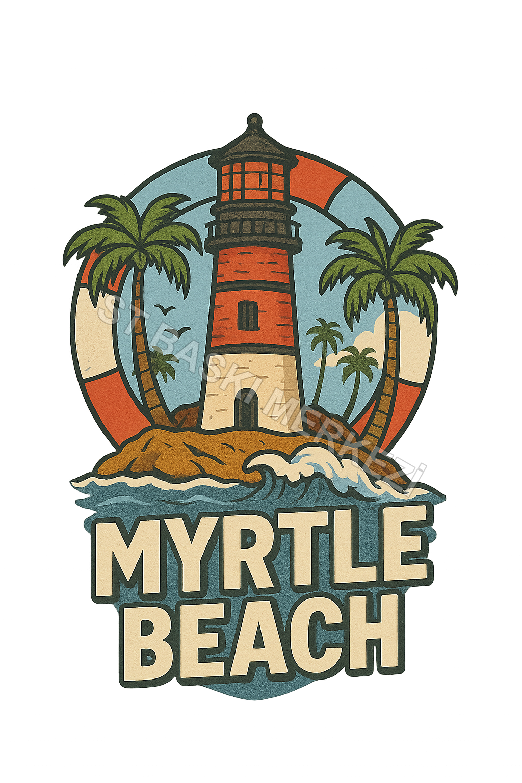 Myrtle Beach Magnet – Toptan UV Baskılı Retro Hediyelik Magnet