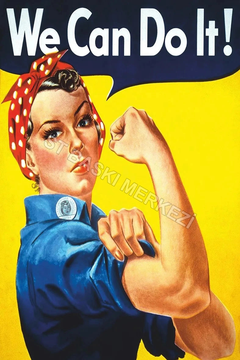 We Can Do it Retro Ahşap Poster No:625