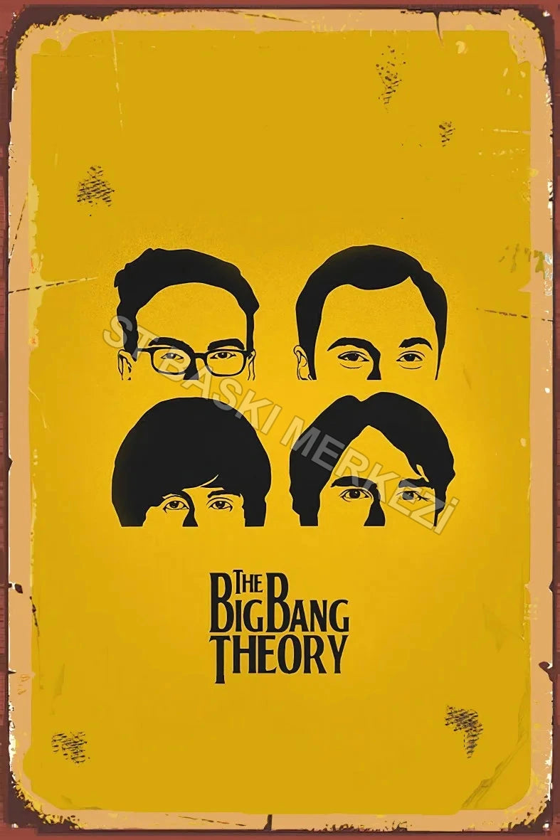 The Big Bang Theory Retro Ahşap Poster No:859