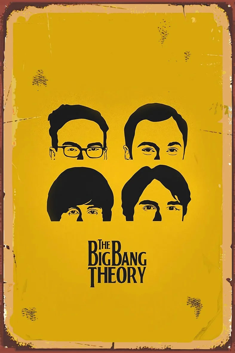 The Big Bang Theory Retro Ahşap Poster No:859