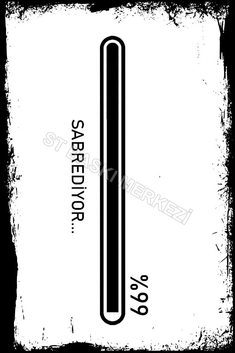 Sabrediyor Ahşap Poster No:144