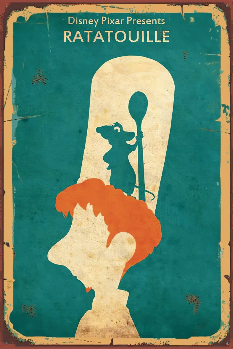 Ratatoulle Ahşap Poster No:766
