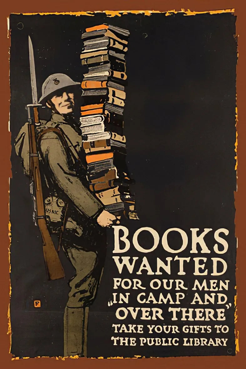 Books Wanted Retro Ahşap Poster No:212