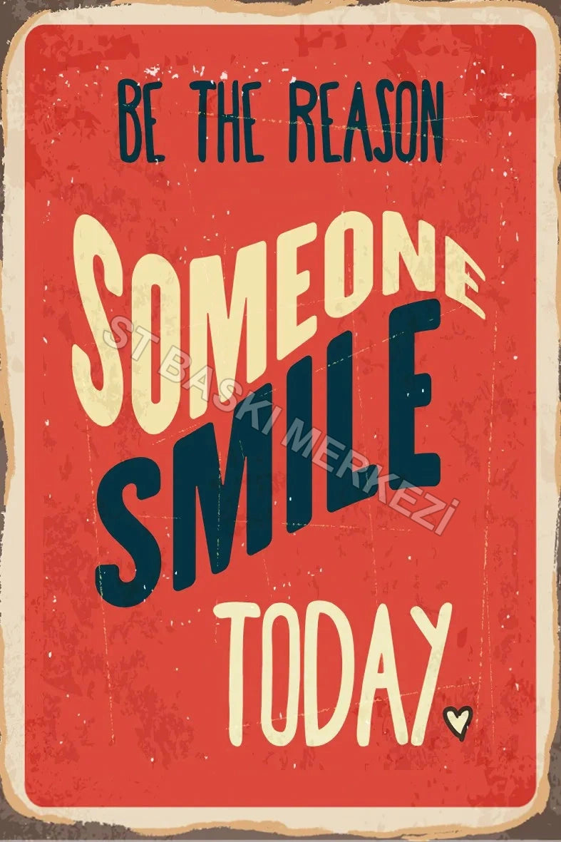 Someone Smile Retro Ahşap Poster No:594