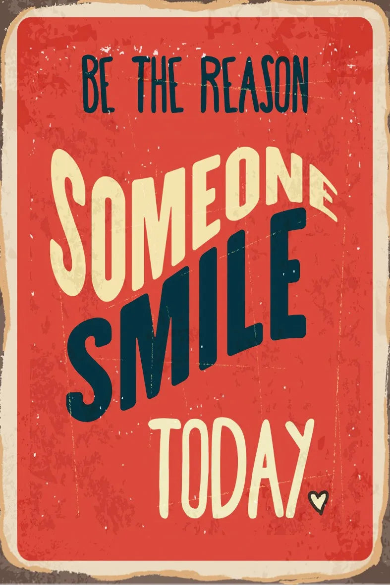 Someone Smile Retro Ahşap Poster No:594