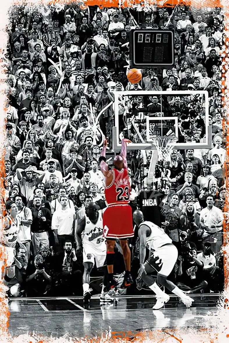 Michael Jordan Retro Ahşap Poster No:333