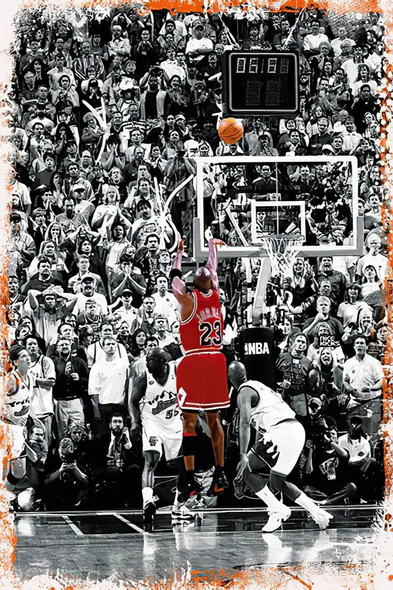 Michael Jordan Retro Ahşap Poster No:333