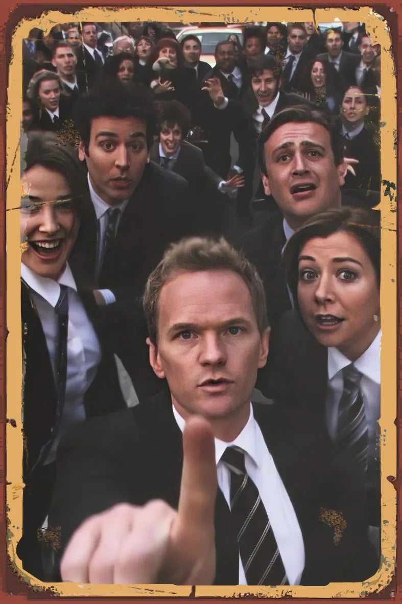 How i Met Your Mother Retro Ahşap Poster No:854