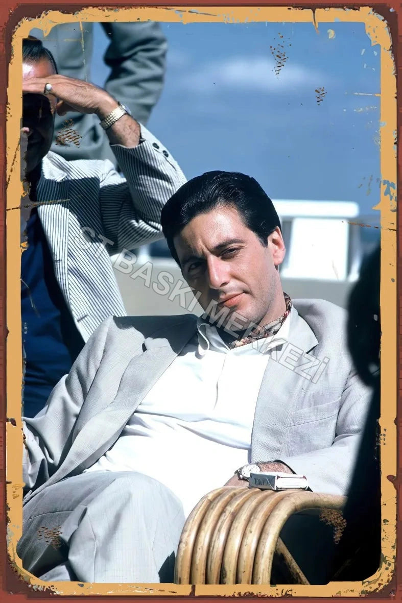 The Godfather Retro Ahşap Poster No:936