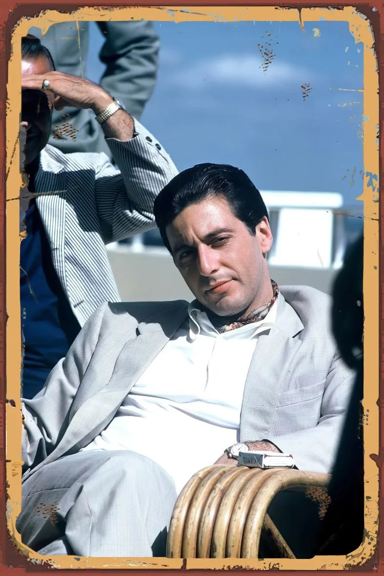 The Godfather Retro Ahşap Poster No:936
