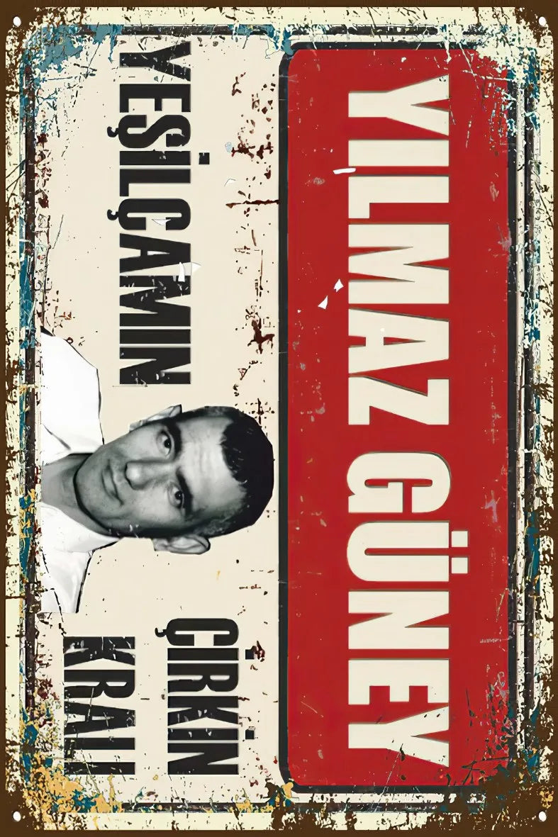 Yılmaz Güney Retro Ahşap Poster No:427