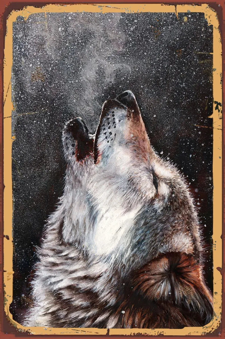 Kurt Retro Ahşap Poster No:817