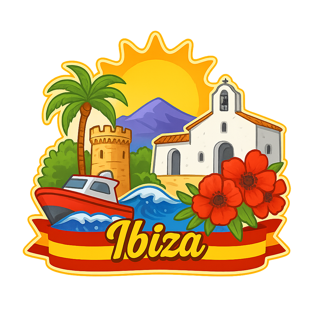 Ibiza Ahşap Magnet – Toptan UV Baskılı Retro Hediyelik Magnet