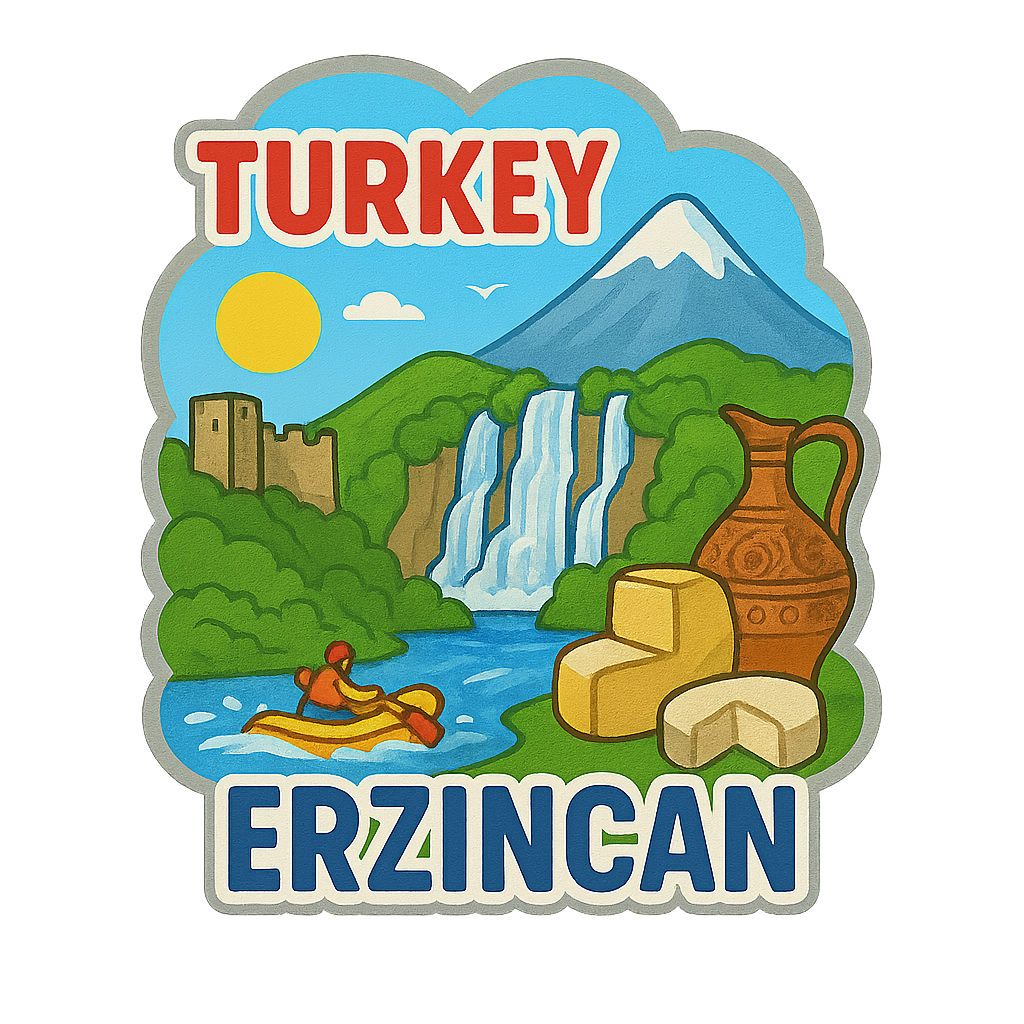 Erzincan Ahşap Magnet – Toptan UV Baskılı Retro Hediyelik Magnet