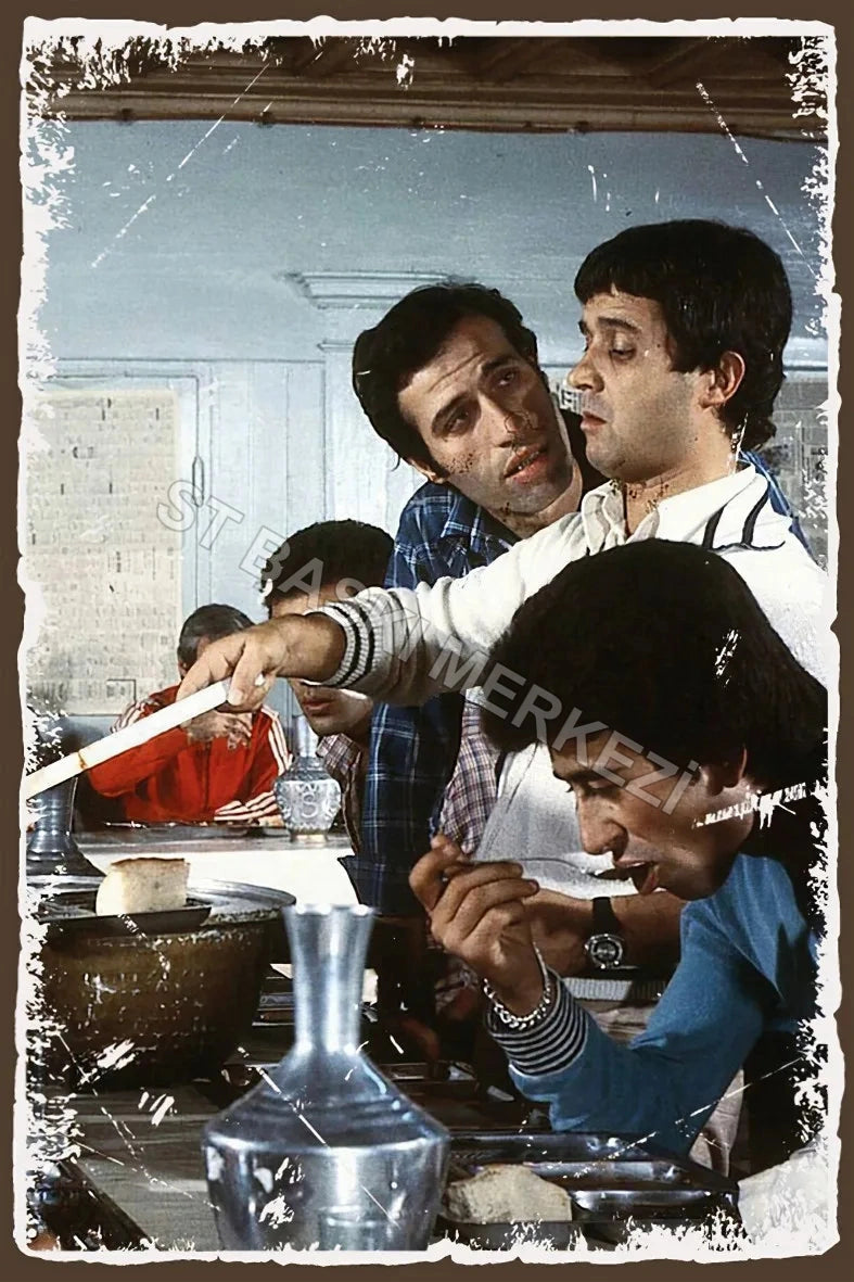 Hababam Sınıfı Retro Ahşap Poster No:482