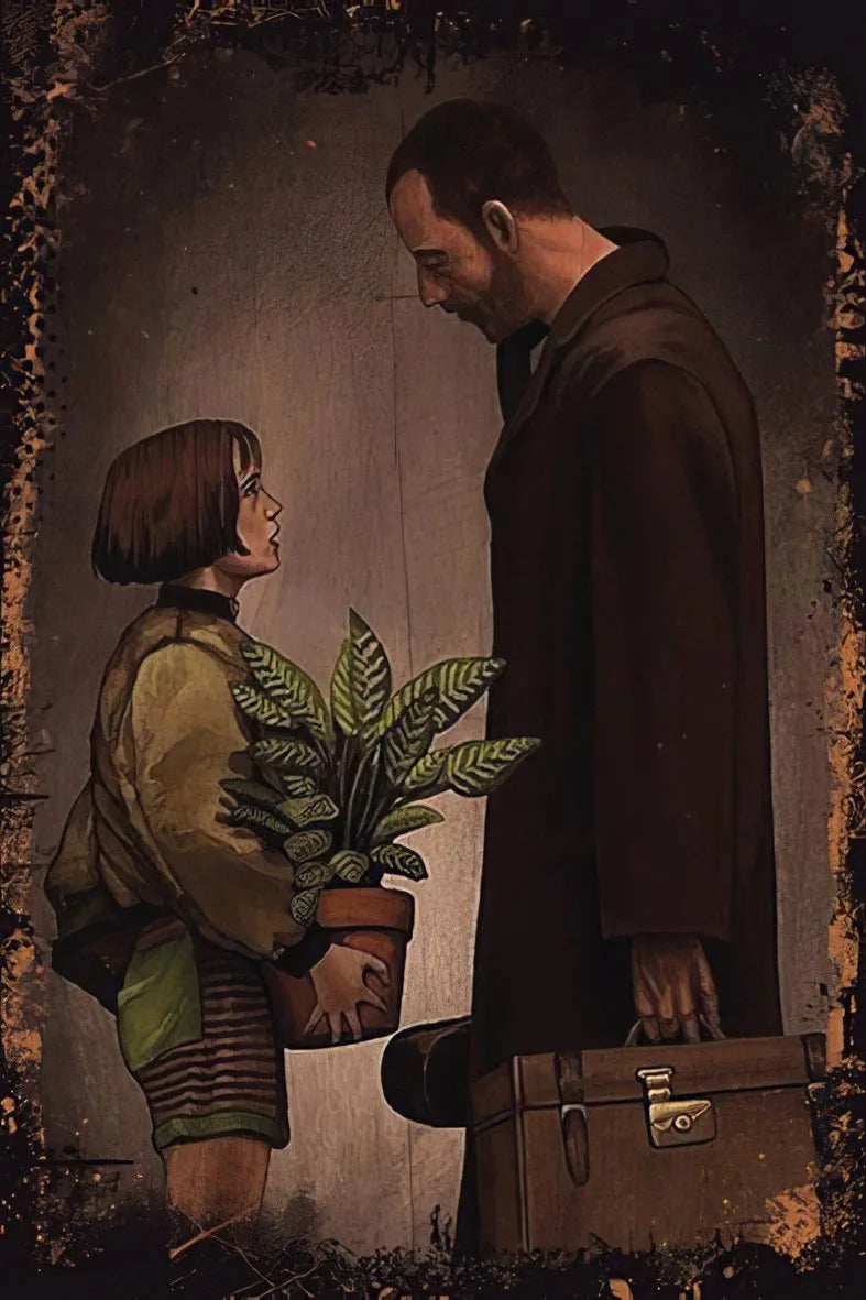 Leon  Retro Ahşap Poster No:312