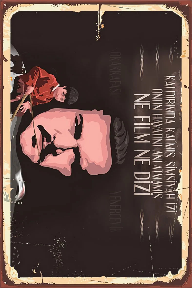 Yener Çevik Retro Ahşap Poster No:380