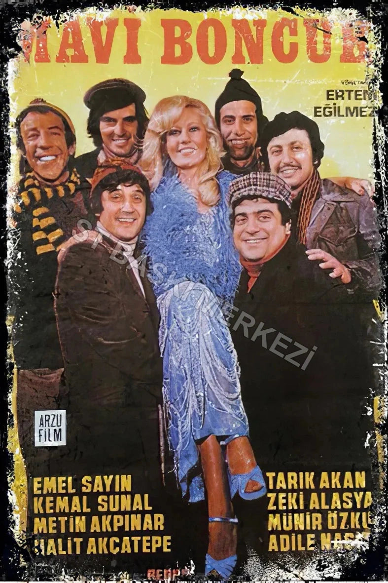 Mavi Boncuk Ahşap Poster No:303