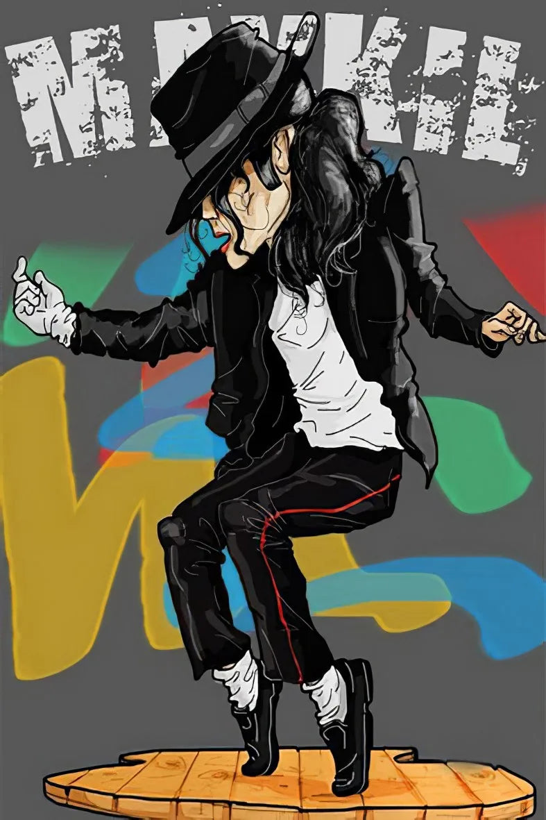 Michael Jackson Retro Ahşap Poster No:77