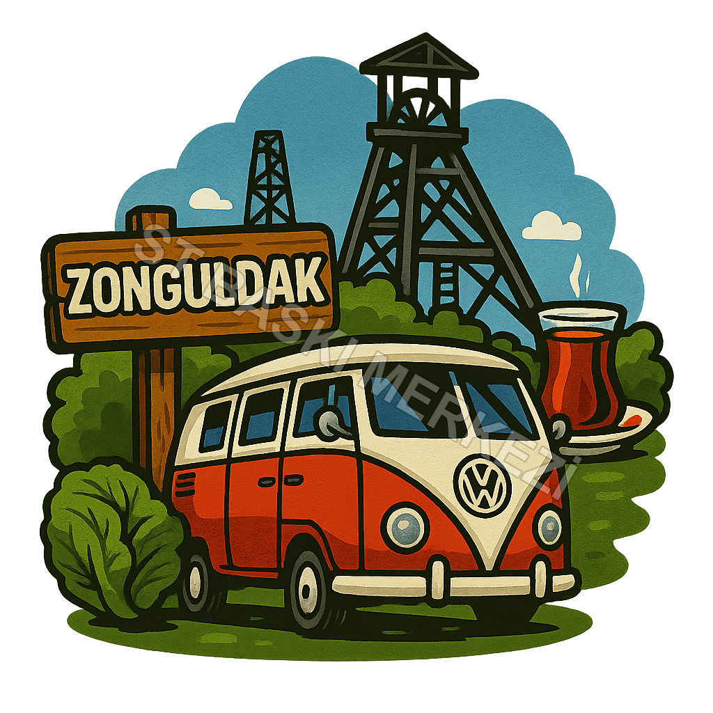 Zonguldak Ahşap Magnet – Toptan UV Baskılı Retro Hediyelik Magnet