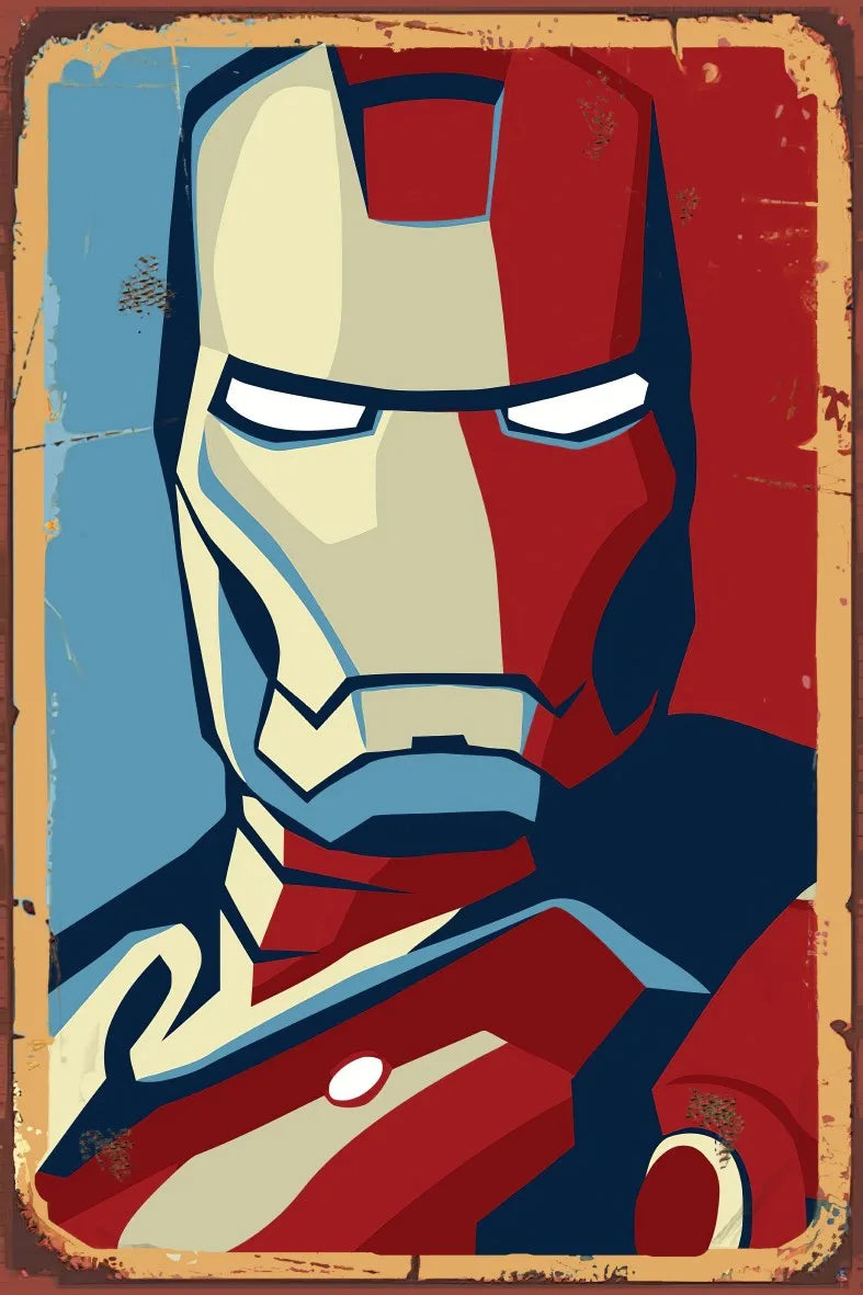 Marvel Retro Ahşap Poster No:823