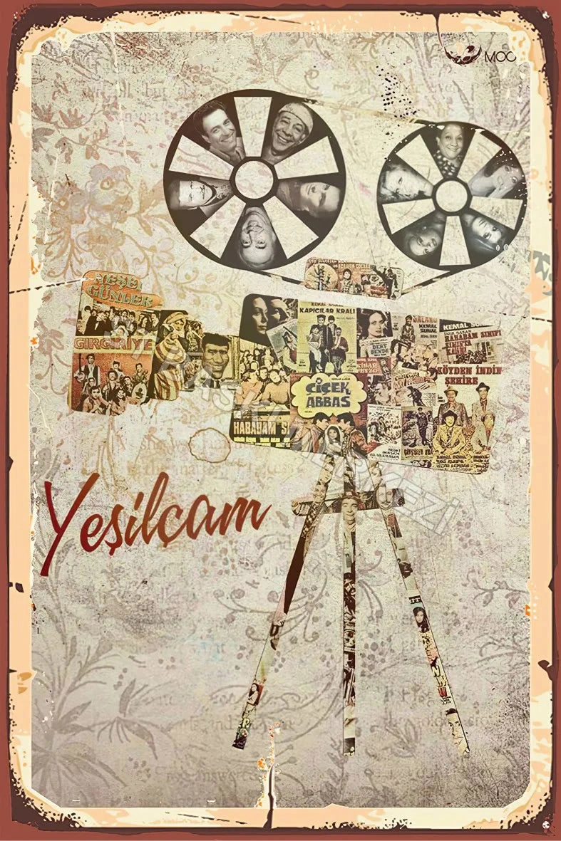 Yeşilçam Retro Ahşap Poster No:472