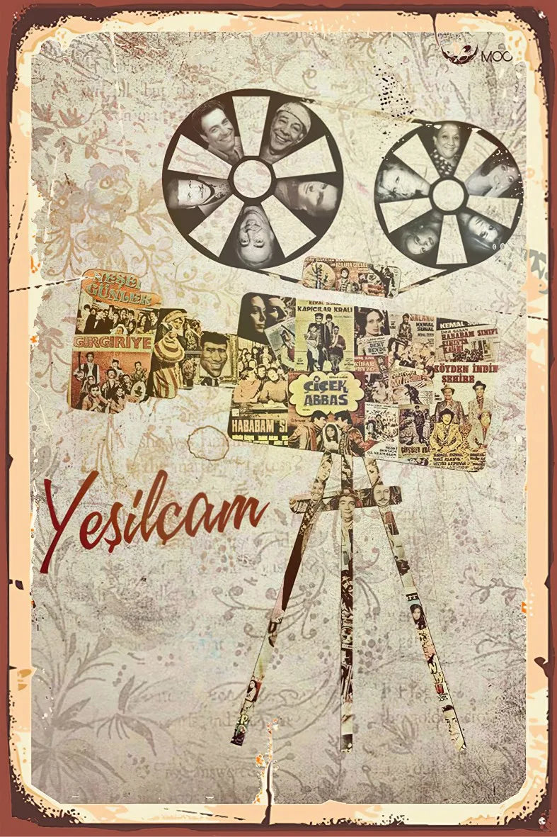 Yeşilçam Retro Ahşap Poster No:472
