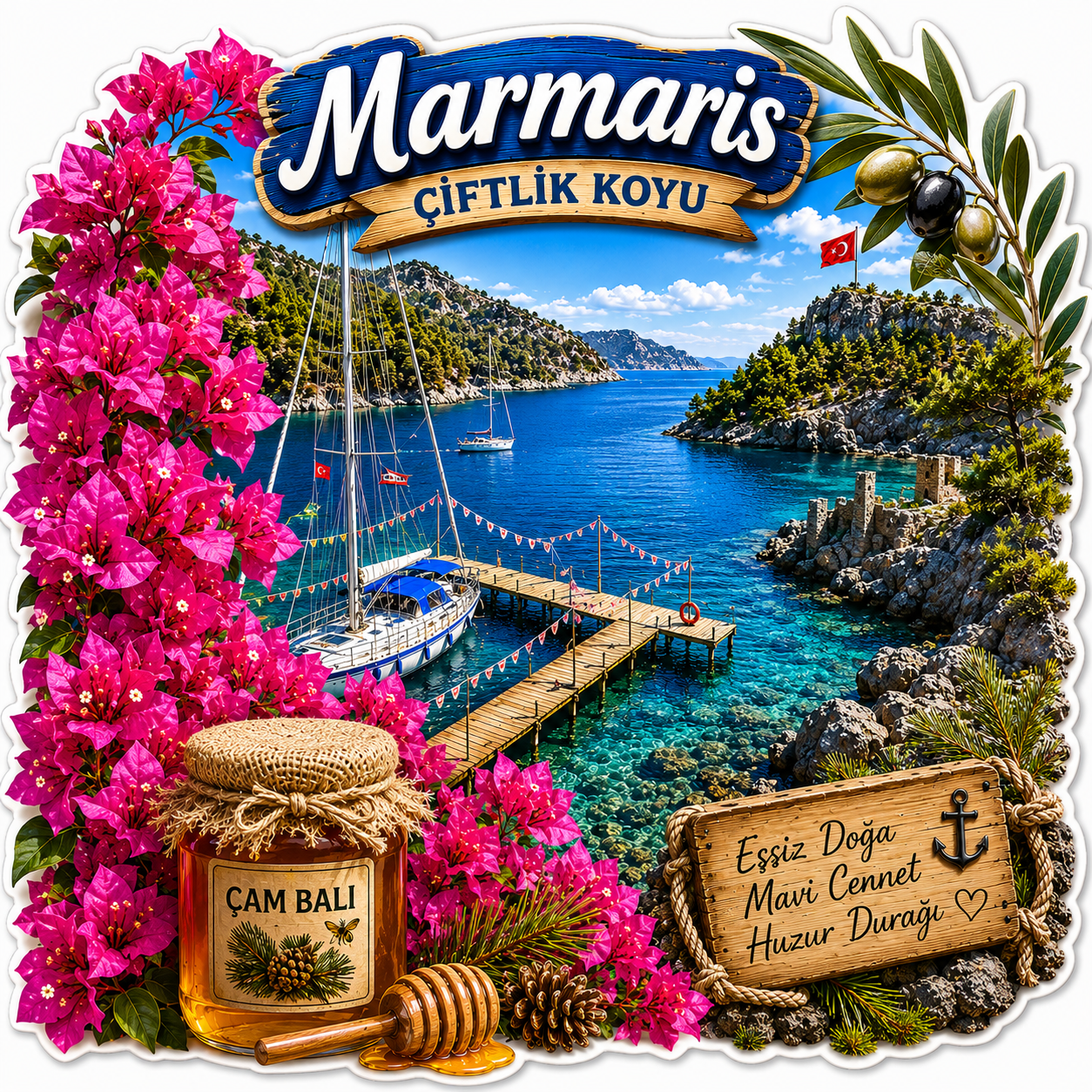 AhÅŸap magnet Ã¼rÃ¼n gÃ¶rseli
