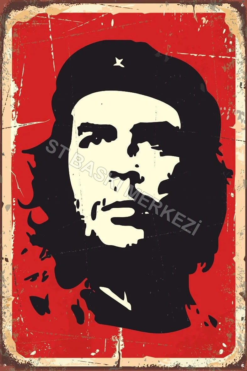 Che Guevera Retro Ahşap Poster No:569