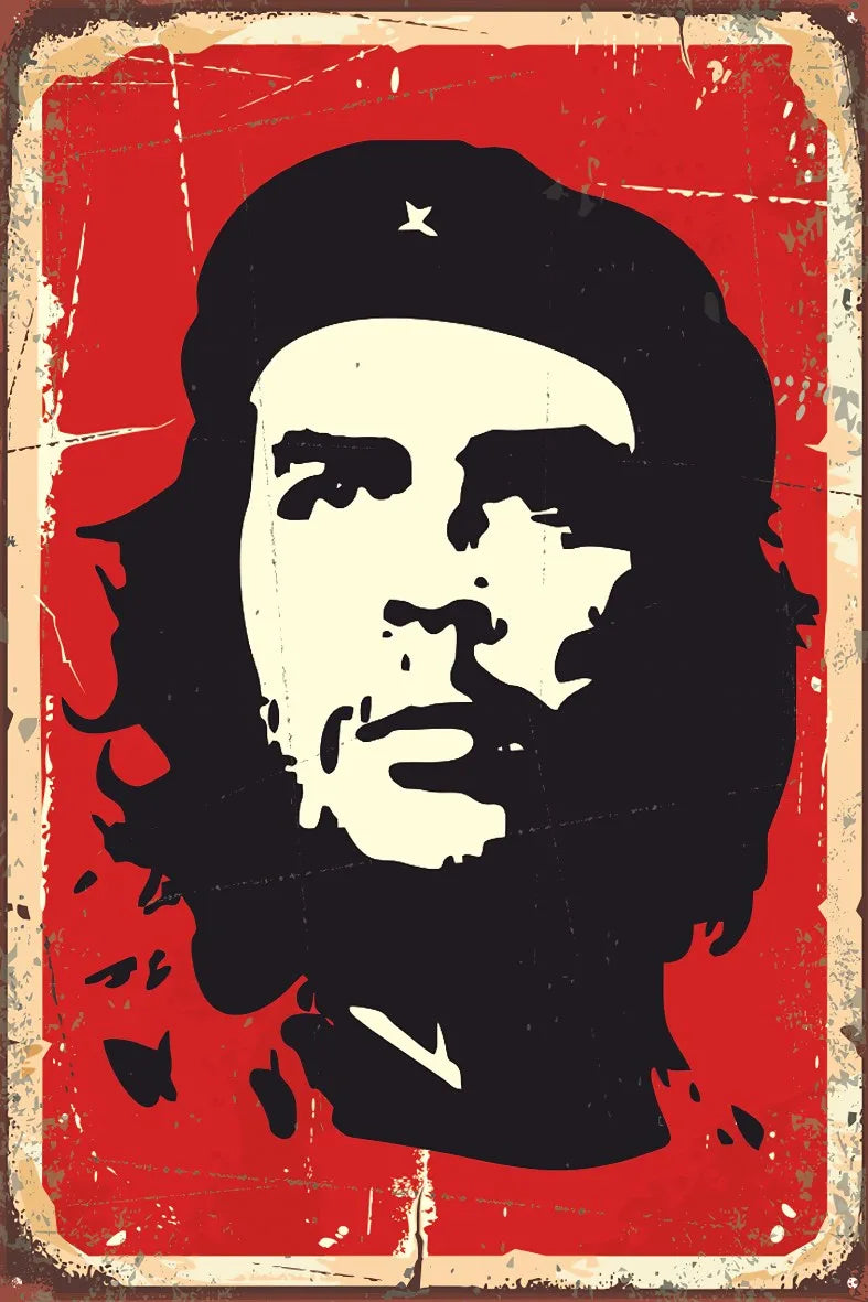 Che Guevera Retro Ahşap Poster No:569