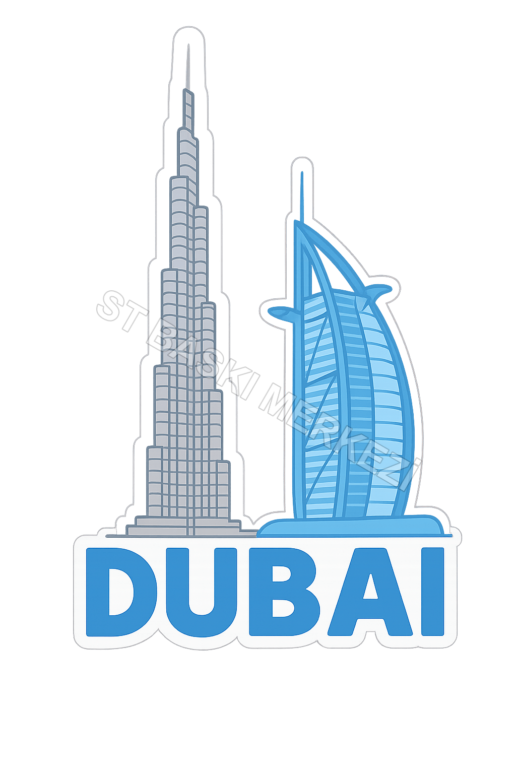 Dubai Ahşap Magnet – Toptan UV Baskılı Retro Hediyelik Magnet - ST Baskı Merkezi