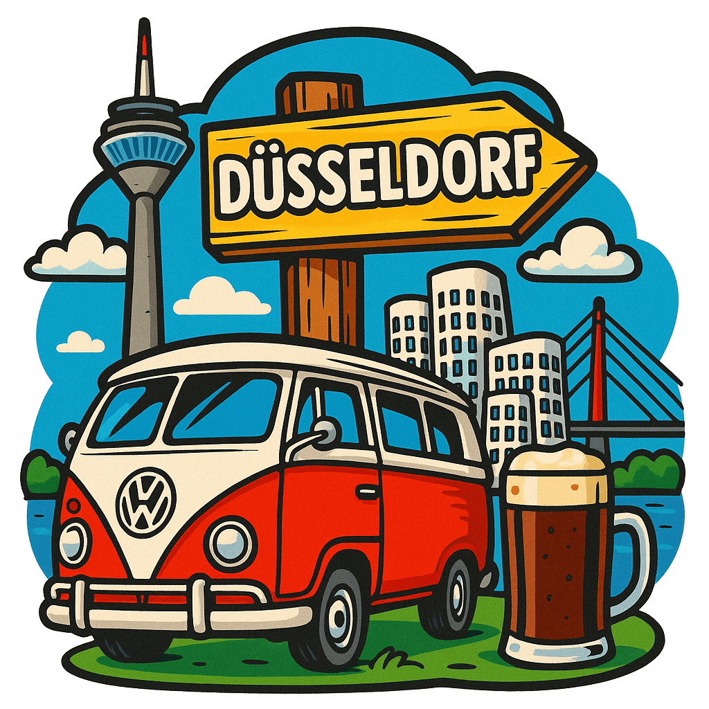 Düsseldorf Ahşap Magnet – Toptan UV Baskılı Retro Hediyelik Magnet - ST Baskı Merkezi