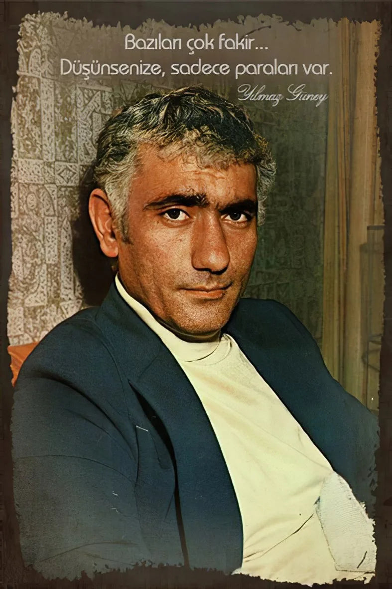 Yılmaz Güney Retro Ahşap Poster No:222